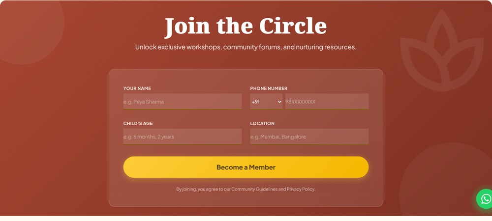 Join the Circle membership form